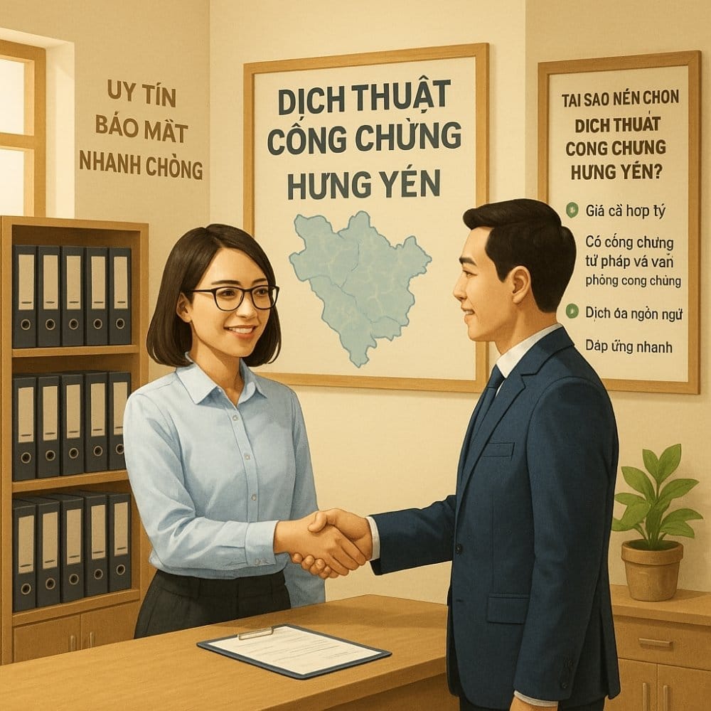 Dịch thuật công chứng Hưng Yên nhanh chóng - chất lượng