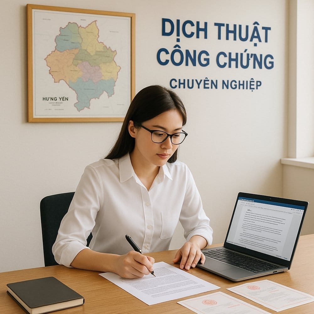 Dịch thuật công chứng Hưng Yên nhanh chóng - chất lượng