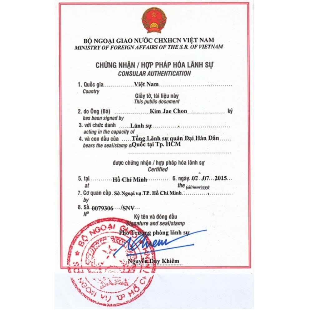 Dấu Hợp Pháp Hóa Lãnh Sự 