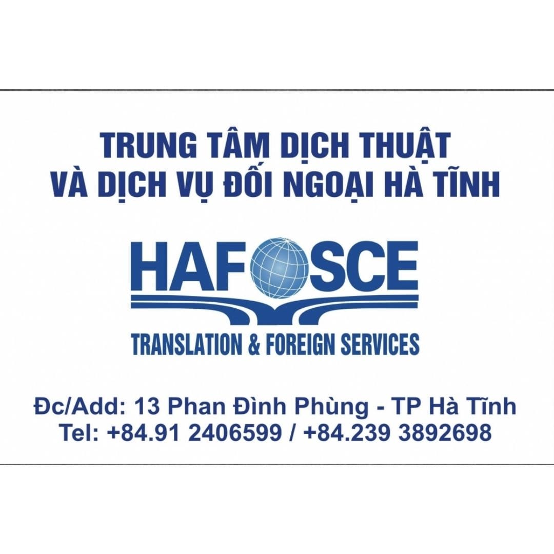 logo Trung tâm Dịch thuật & Hợp tác Quốc tế HAFOSCE – Sở Ngoại vụ Hà Tĩnh