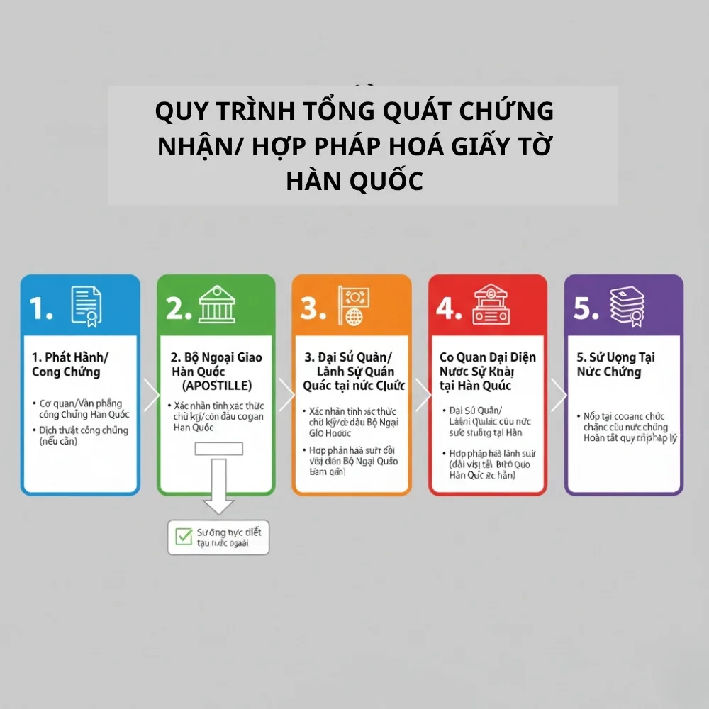 Hợp Pháp Hóa Giấy Tờ Hàn Quốc