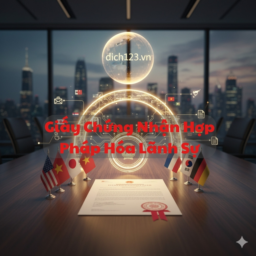 Giấy Chứng Nhận Hợp Pháp Hóa Lãnh Sự