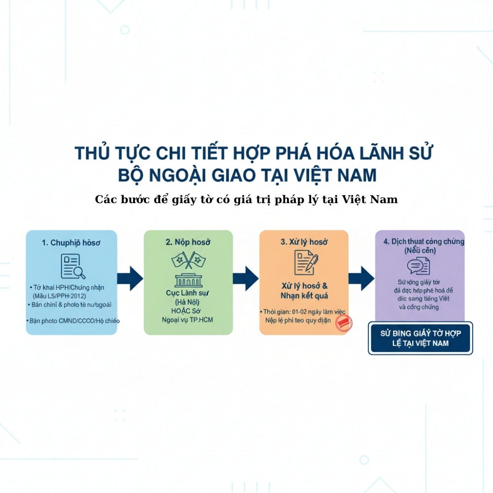 hợp pháp hoá lãnh sự bộ ngoại giao