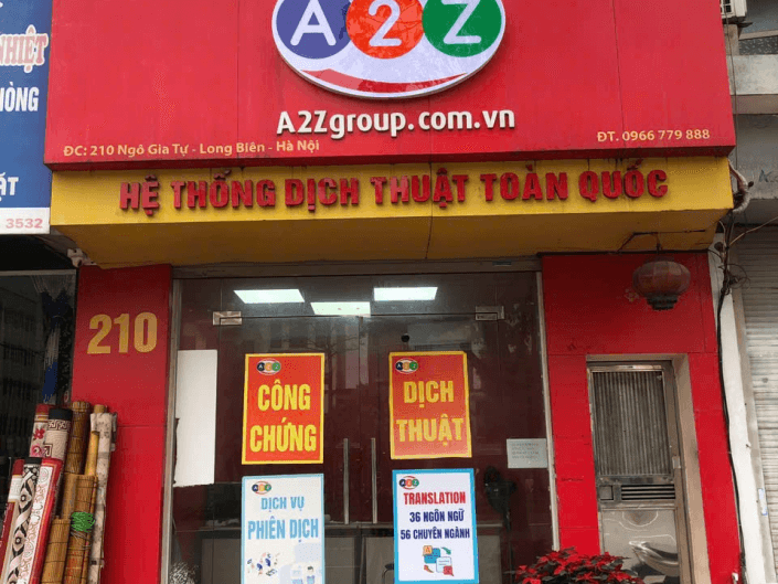 văn phòng dịch thuật công chứng Long Biên