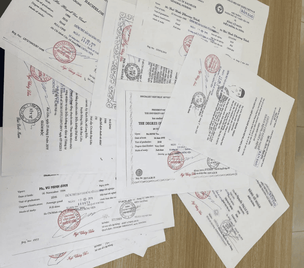 Những giấy tờ cần hợp pháp hoá lãnh sự