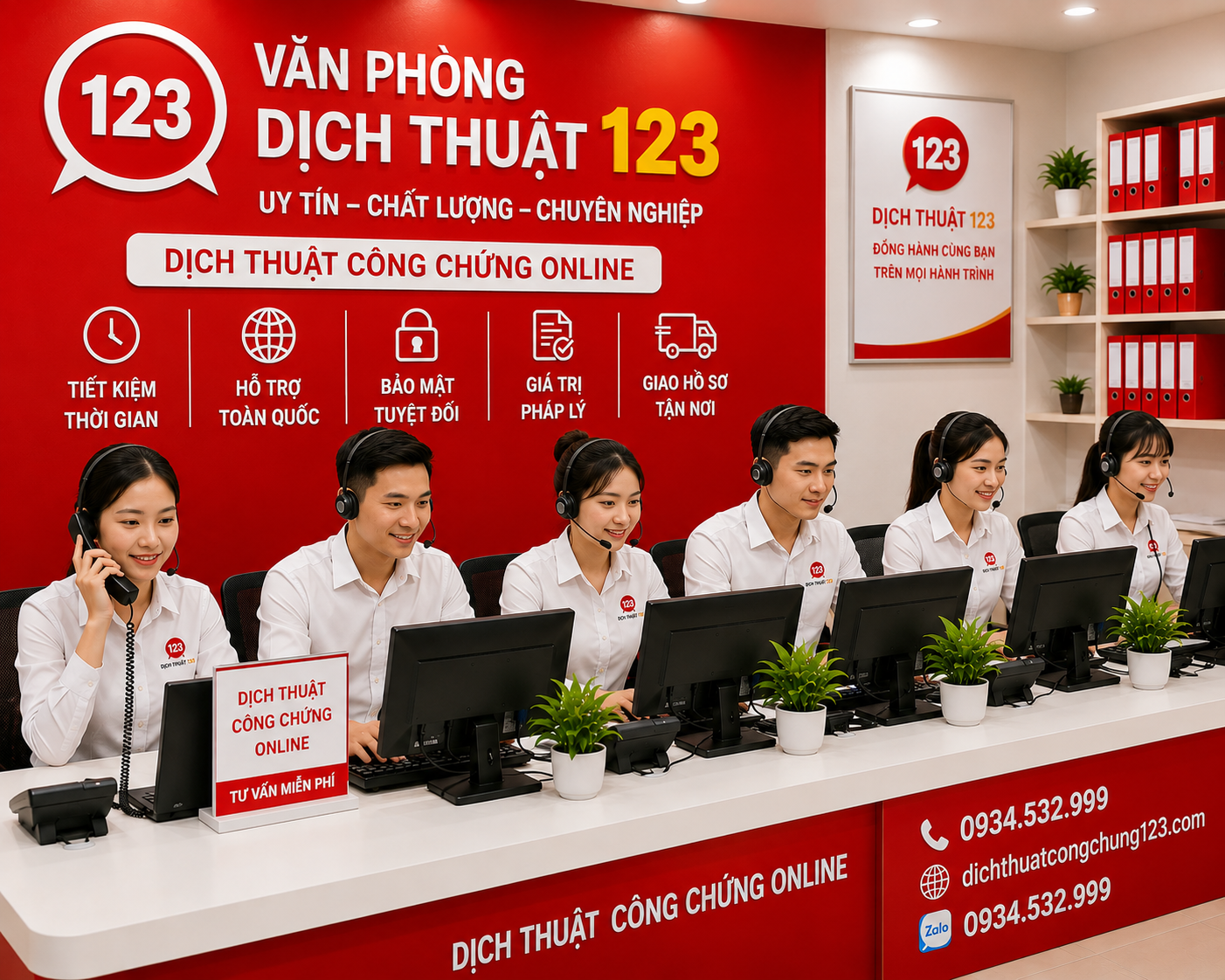 văn phòng dịch thuật công chứng online 123