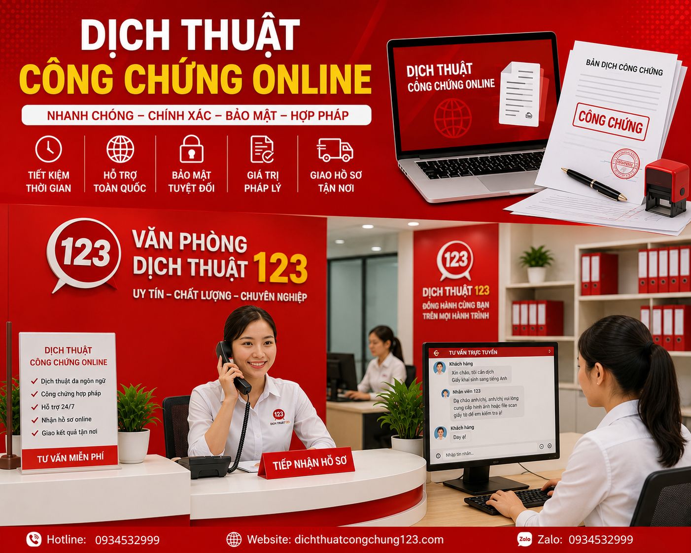 Dịch thuật công chứng online - Dịch thuật nhanh chóng