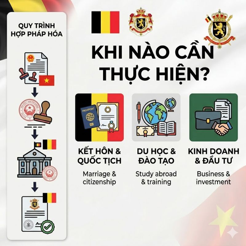 Quy trình hợp pháp hoá lãnh sự Bỉ rõ ràng, dễ thực hiện