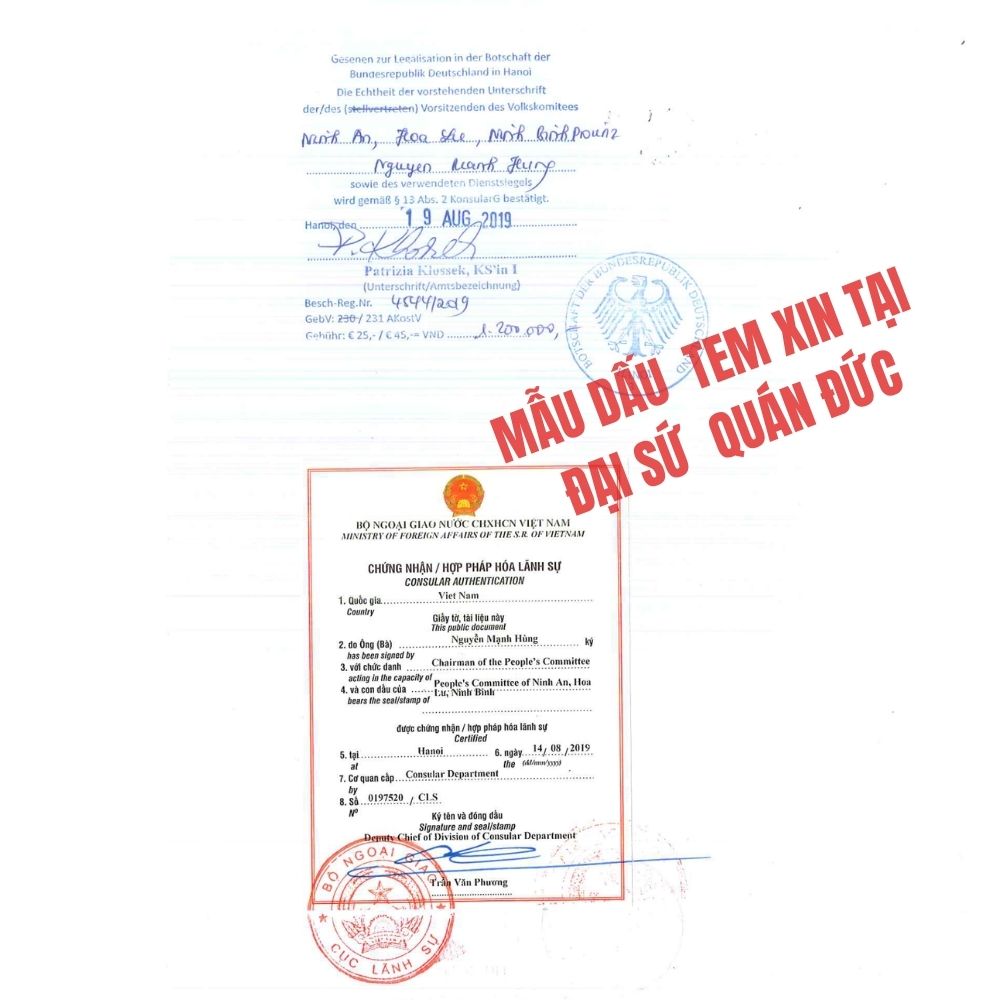 Quy trình hợp pháp hóa lãnh sự Đức chi tiết A đến Z