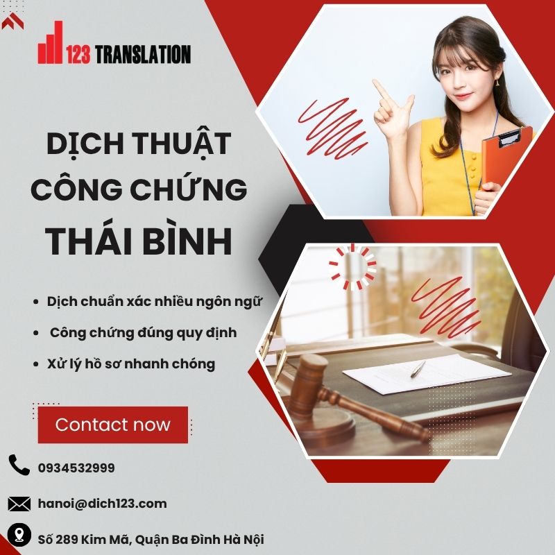 Dịch vụ Dịch thuật công chứng Thái Bình