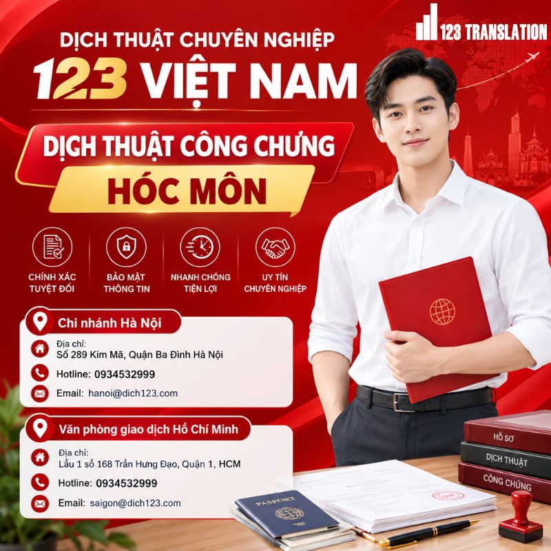 Dịch thuật công chứng Hóc Môn