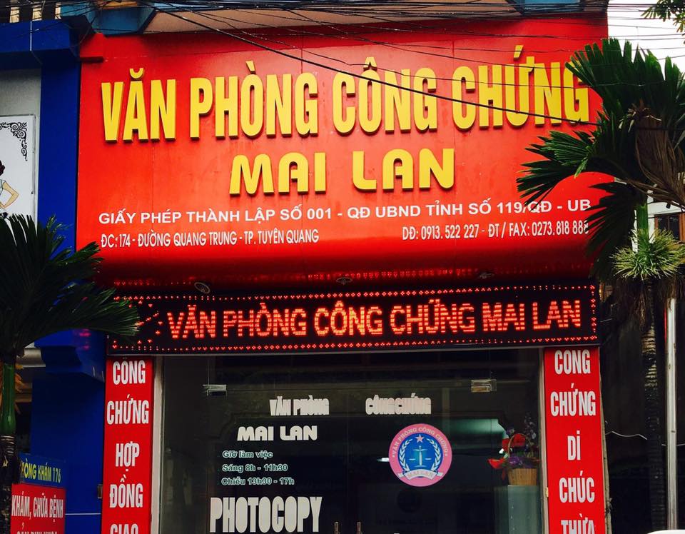 Văn phòng công chứng Mai Lan