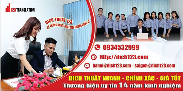 Công ty dịch thuật uy tín, chất lượng nhất Việt Nam