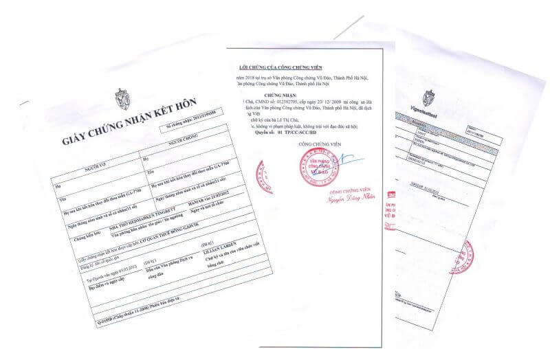 mẫu dịch thuật công chứng quận 1