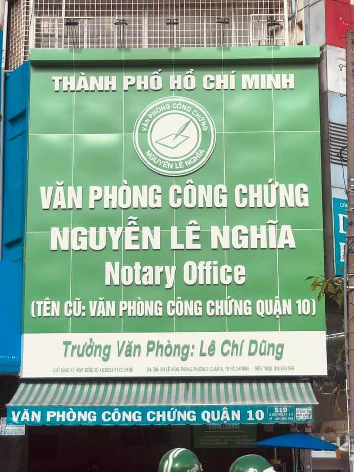 dịch thuật công chứng quận 10 nguyễn lê nghĩa