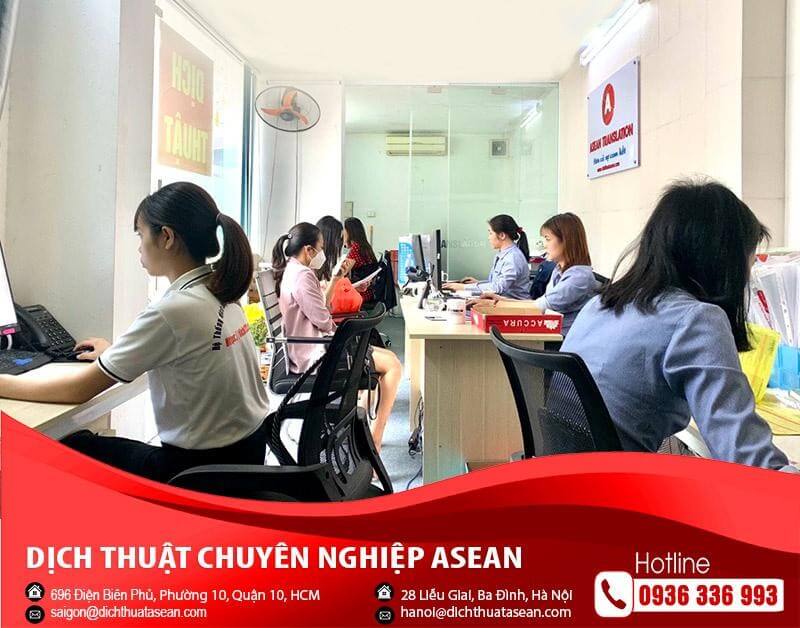 dịch thuật công chứng quận 3 - asean