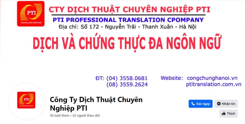 dịch thuật công chứng quận Thanh Xuân MPT