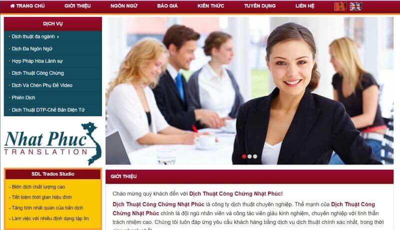 dịch thuật công chứng tân bình nhật phúc
