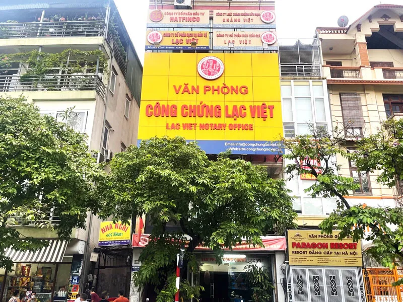 văn phòng công chứng quận ba đình lạc việt
