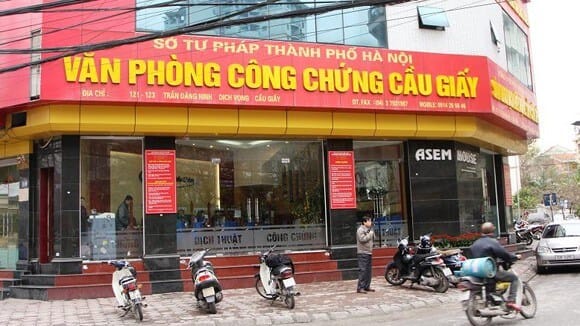 văn phòng công chứng quận cầu giấy