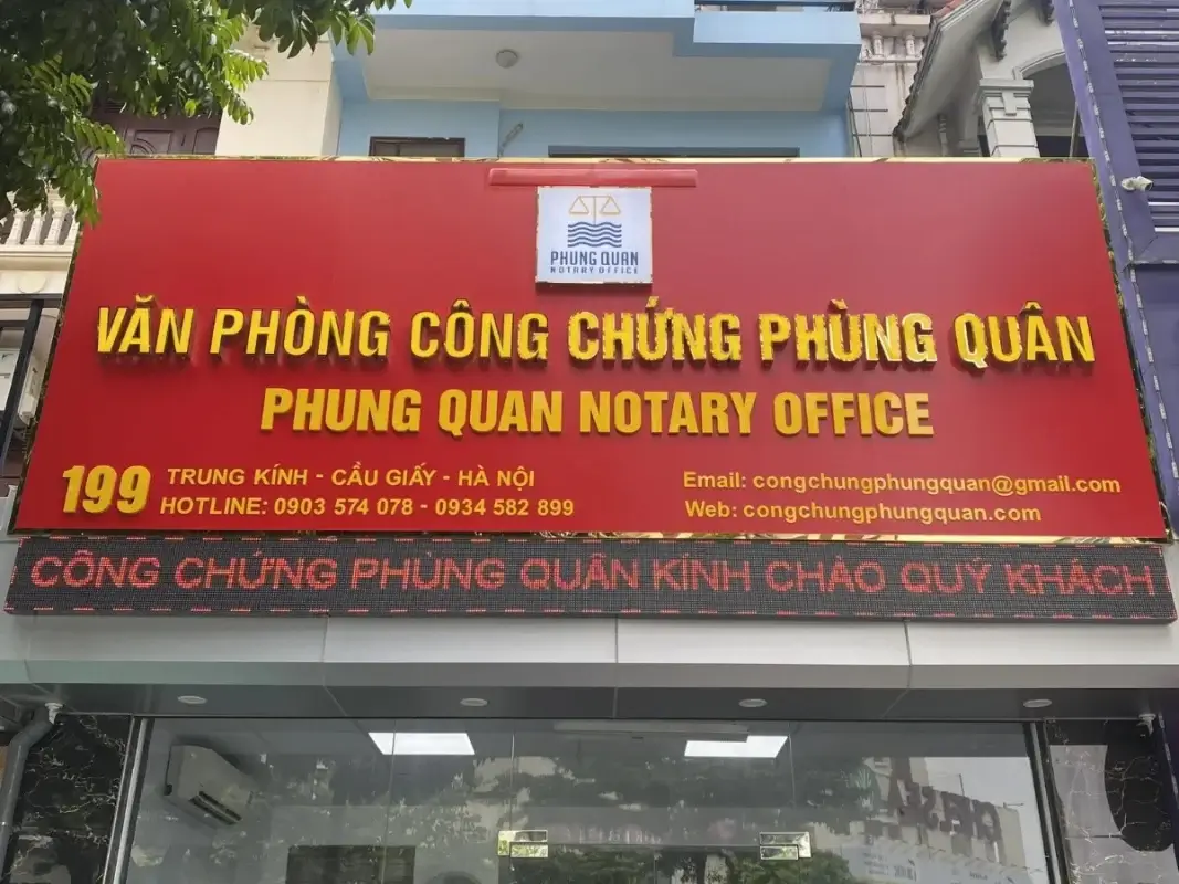 văn phòng công chứng quận cầu giấy - phùng quân