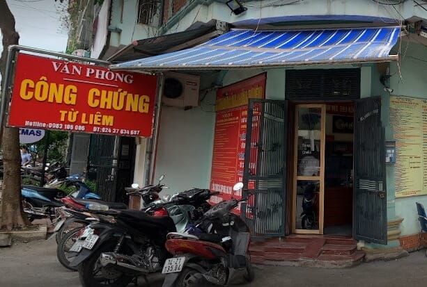 văn phòng công chứng từ liêm